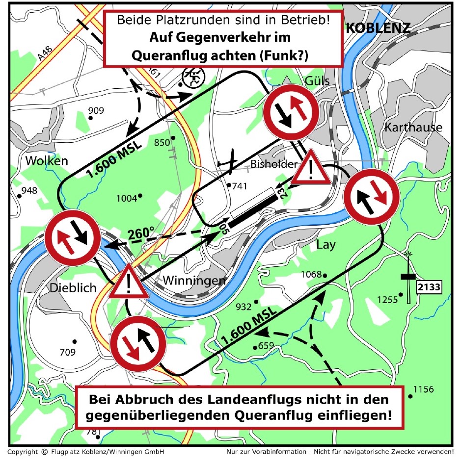 anflugkarte gegenverkehr